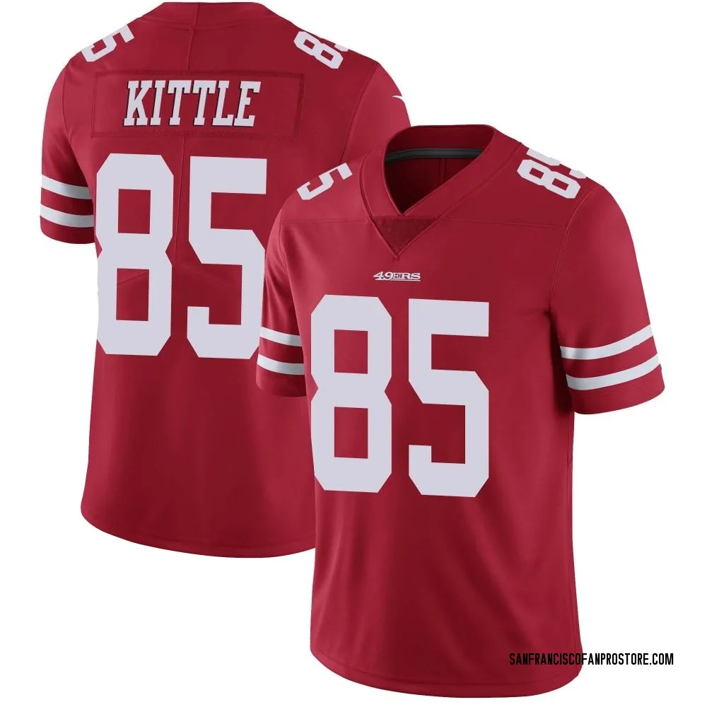 Adult Limited George Kittle San Francisco 49ers Red Team Color Vapor Untouchable Jersey